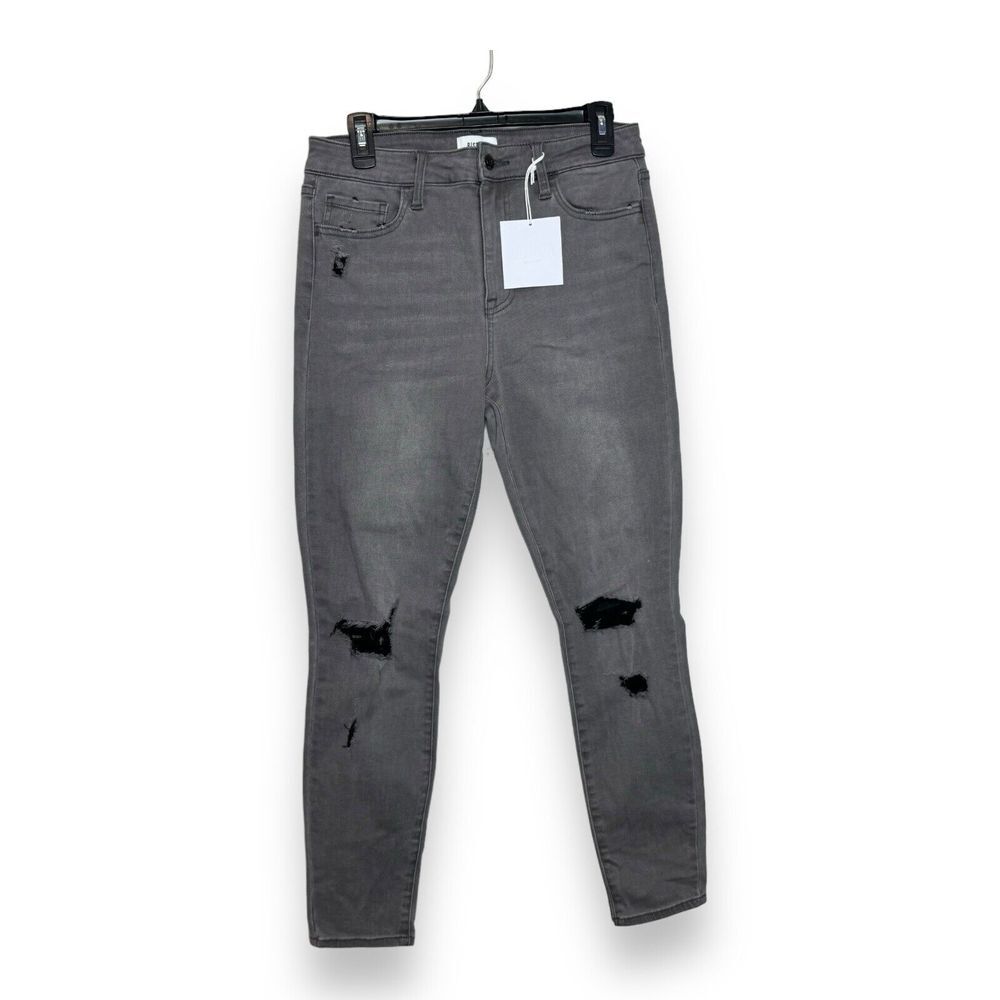 Pistola Jeans Womens 30 Gray Arianna Skinny High Rise Distressed P6635BEM-VMP